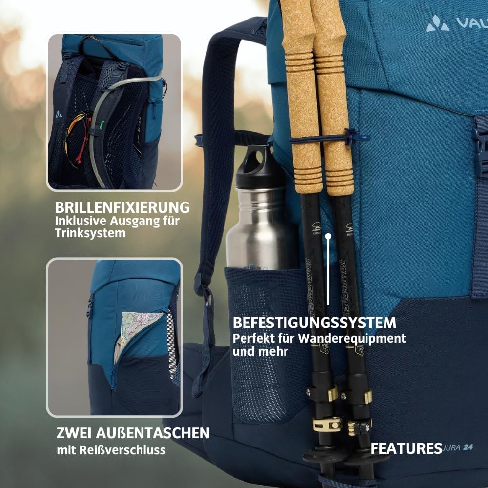VAUDE Rucksaecke20-29L Jura 24 Einheitsgrösse Baltic Sea, Einheitsgrösse Baltic Sea