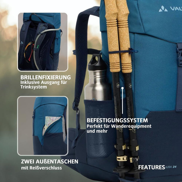 VAUDE Rucksaecke20-29L Jura 24 Einheitsgrösse Baltic Sea, Einheitsgrösse Baltic Sea