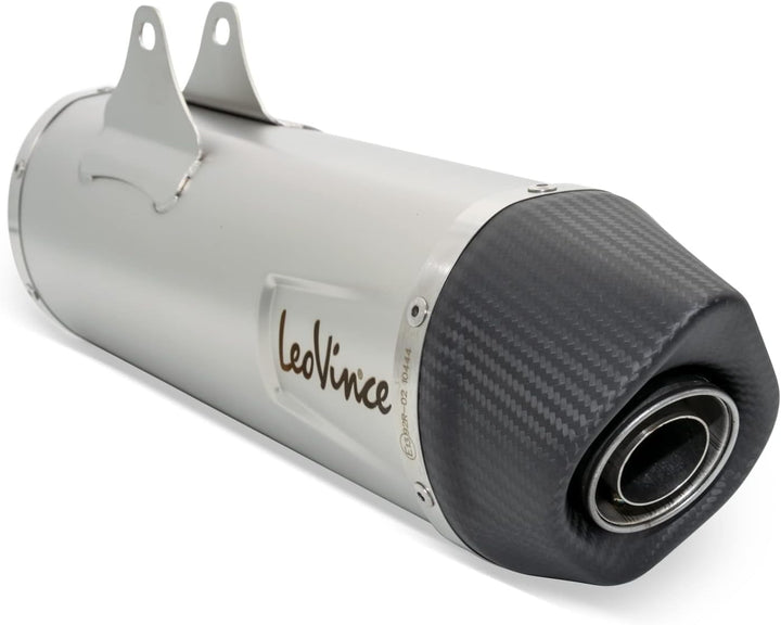 Endschalldämpfer/Auspuffanlage LeoVince SLIP-ON SBK LV ONE EVO, Edelstahl, Carbon Kappe, mit Zulassu