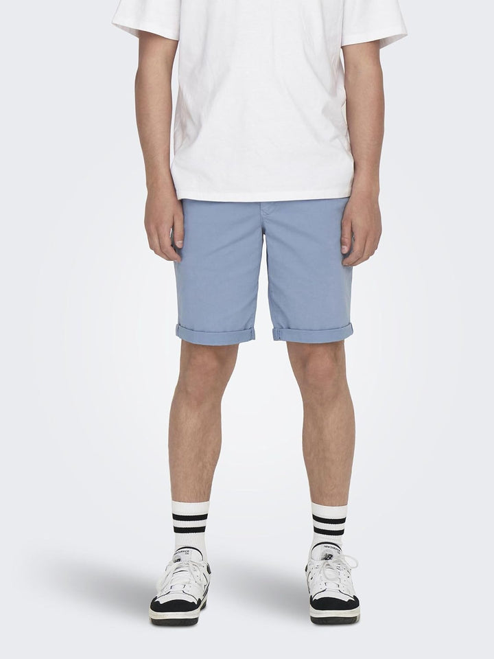 ONLY & SONS Male Chino Shorts ONSPETER Normal geschnitten Shorts S Mountain Spring, S Mountain Sprin