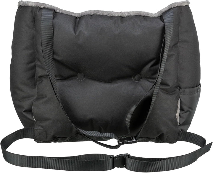 TRIXIE Autositz für Hunde - auch als Reisebettchen - Befestigungsgurte für Fahrzeugsitz - Gurtdurchf