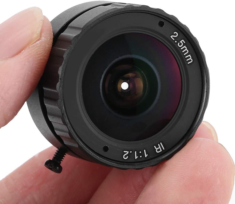 Shanrya HD-Bild CCTV-Objektiv High Definition Fest 2,5 mm CS Fest-Non-Zoom-Objektiv für CCTV DSLR Ab