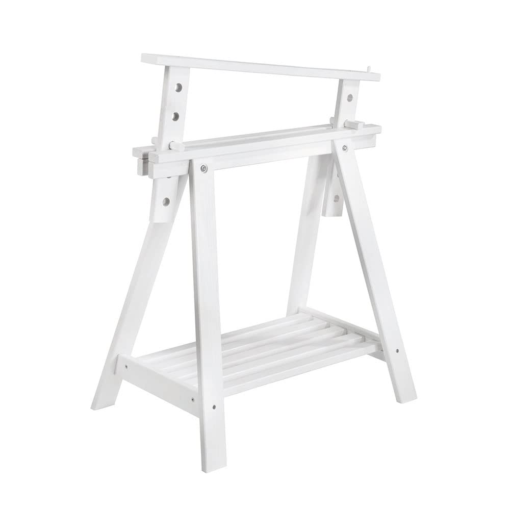 Astigarraga CAB005.58 Stützbock für Schreibtisch, weisser Steg – Steg (Weiss, Holz, 700 mm, 400 mm,