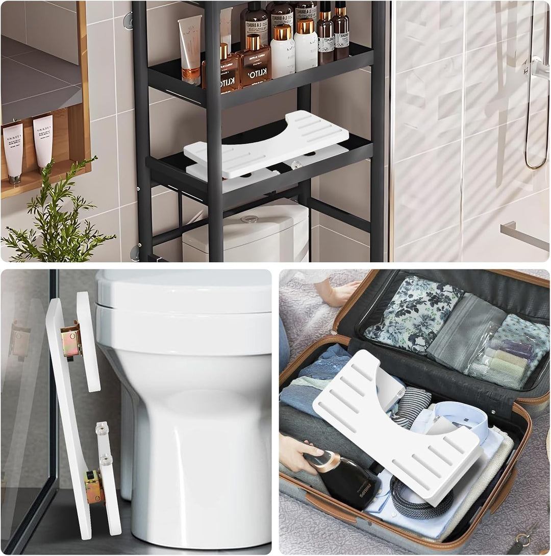 Toilettenhocker Holz, Klappbarer WC Hocker für Erwachsene, Toilettenhocker Erwachsene,Tritthocker Kl
