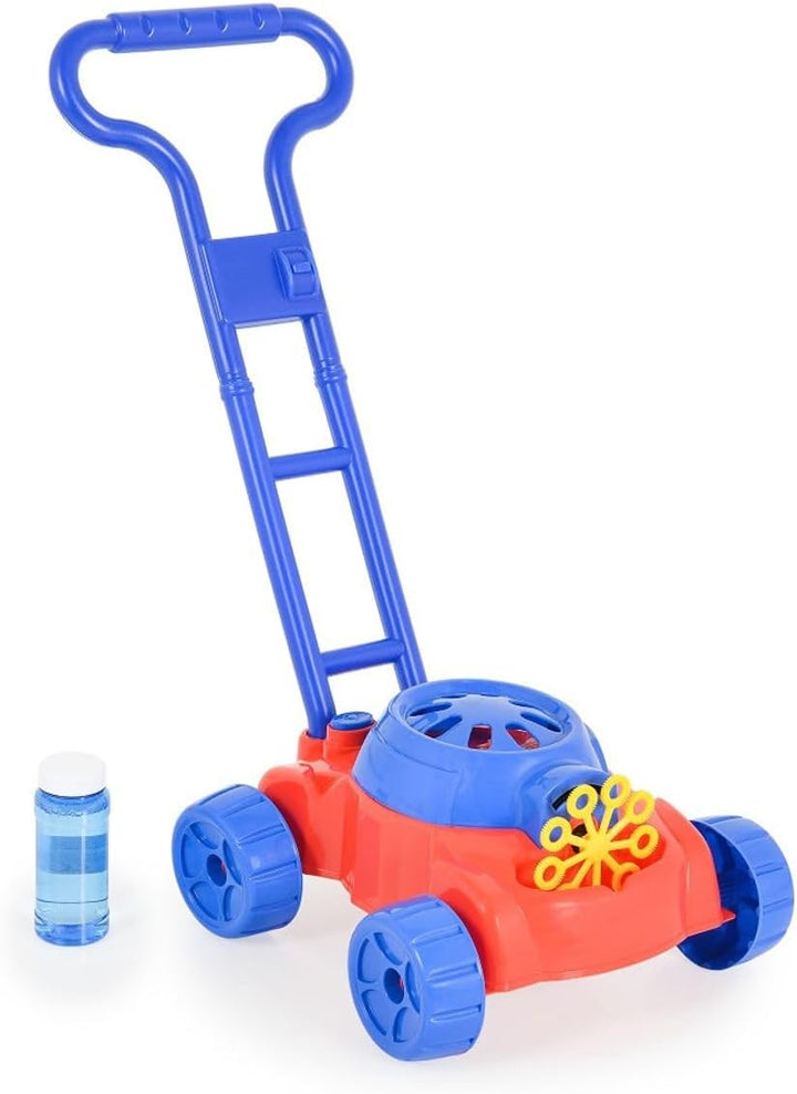 Moni Spielzeug Rasenmäher Bubble, Seifenblasenfunktion, Kunststoff, ab 3 Jahren blau, Blau