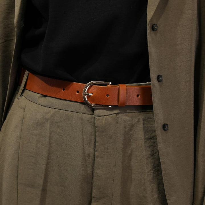 FASHIONGEN - Damengürtel aus pflanzlich gegerbtem Vollnarbenleder, 3 cm breiter ledergürtel, Damengü