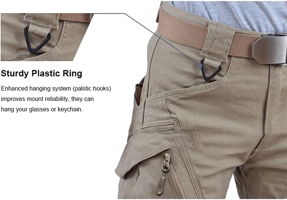 FEDTOSING Cargohose Herren Vintage Militär Tactical Hosen mit Stretch Arbeitshose Outdoor Viele Tasc