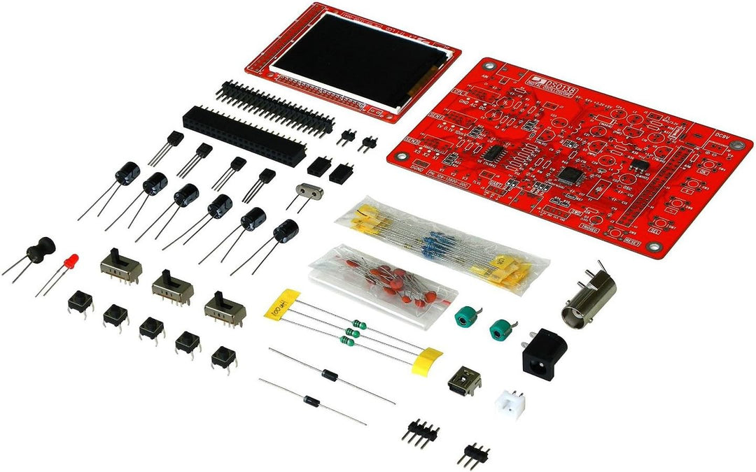 JYETech 'DSO 138' Oszilloskop DIY Kit mit 100MHz Sonde, Clip Probe & ESD-Safe Silikon Matte