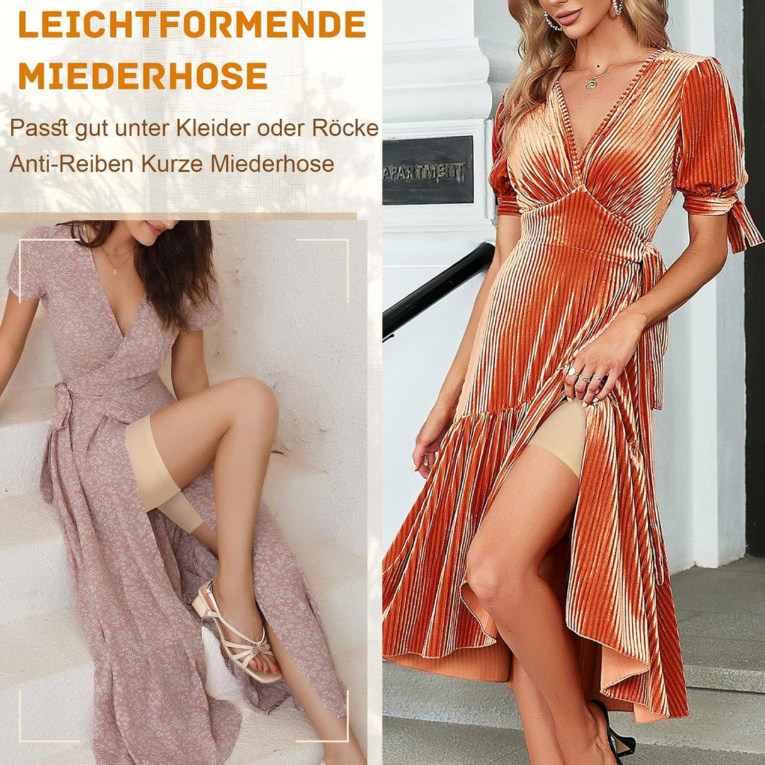 YARRCO Bauchweg Unterhose Damen Shapewear Miederhose Hohe Taille Body Shaper Unterwäsche Nahtlose Mi