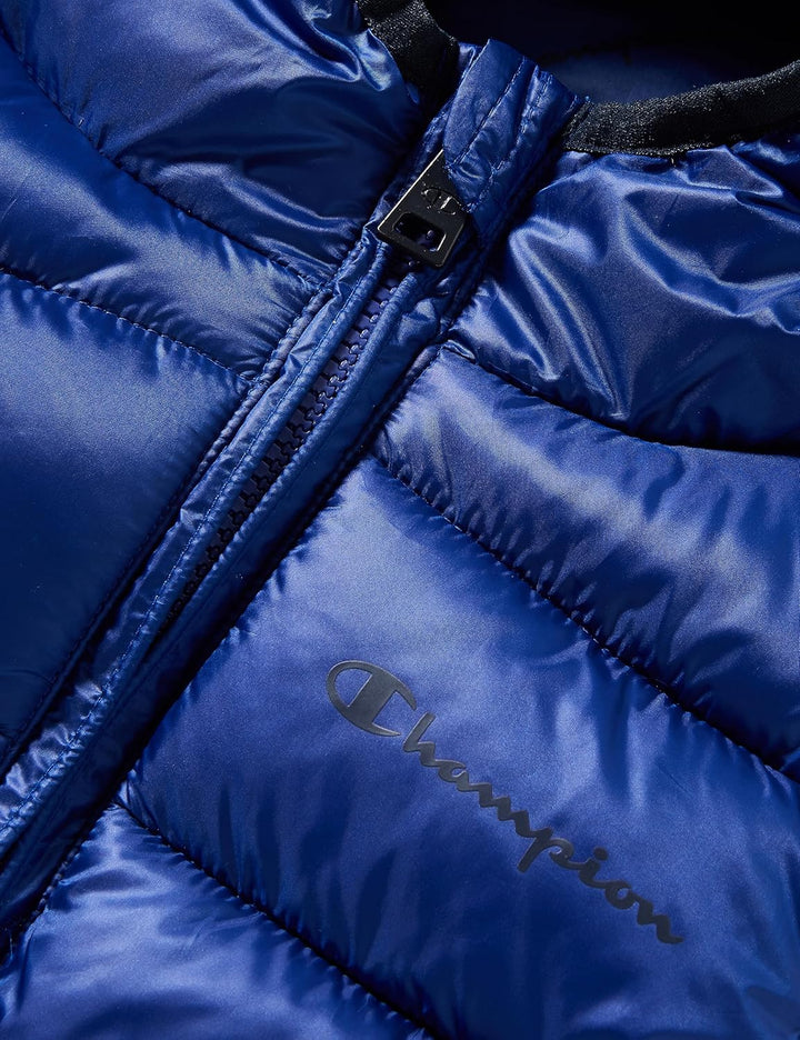 Champion Jungen Legacy Outdoor K-Light Wr Hooded Gepolsterte Jacke 7-8 Jahre Blu Marittimo, 7-8 Jahr