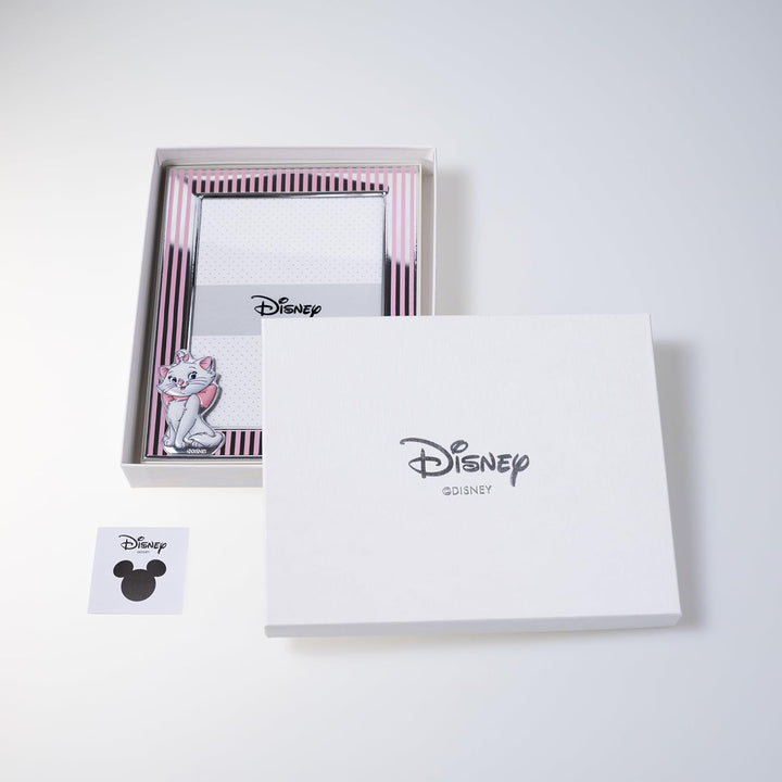 VALENTI & CO. Disney Baby - Minou Aristocats Bilderrahmen in Silber für Kinder, Geschenkidee für Tau