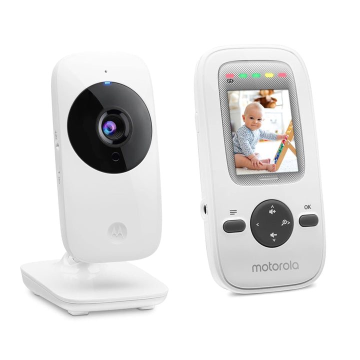 Motorola Nursery VM481 - Video Babyphone mit tragbarer Elterneinheit, hochempfindlichem Mikrofon, In