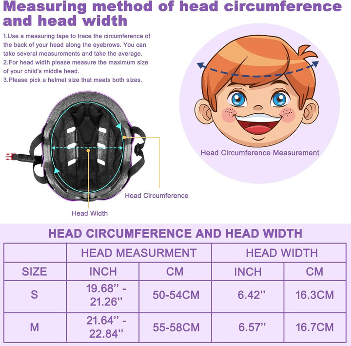 KORIMEFA Kinder Fahrradhelm Kinderhelm Radhelm Sporthelm CE-Zertifizierung für Fahrrad Skateboard Sc