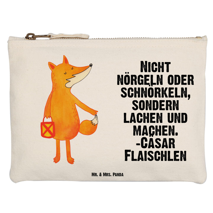 Mr. & Mrs. Panda Kulturtasche Fuchs Laterne Grösse M - Geschenk, Schlampermäppchen, Optimistisch, La
