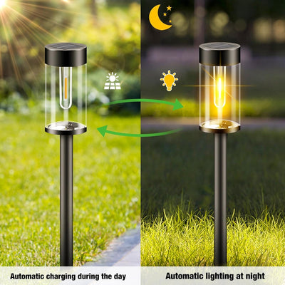 Nipify Solarlampen für Aussen Garten, 【2 Stück】Auto Ein/Aus Solarleuchten Garten, Solarleuchten Gart