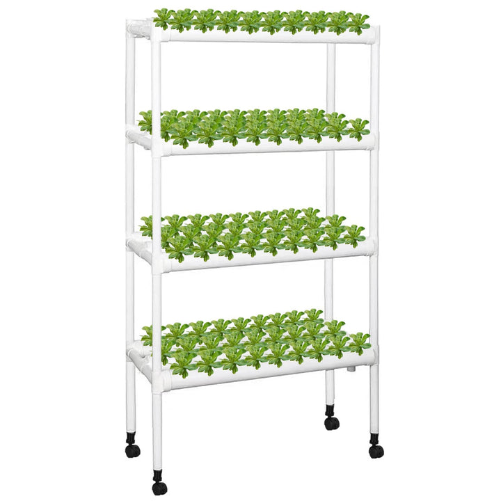 Kalolary Hydroponic Site Grow Kit, 108 Standorte 12 Rohre Hydroponisches System mit Wasserpumpe 4 Sc