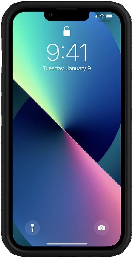 Incipio Grip Serie Hülle für 6.1-Zoll iPhone 13, Schwarz Black, Black