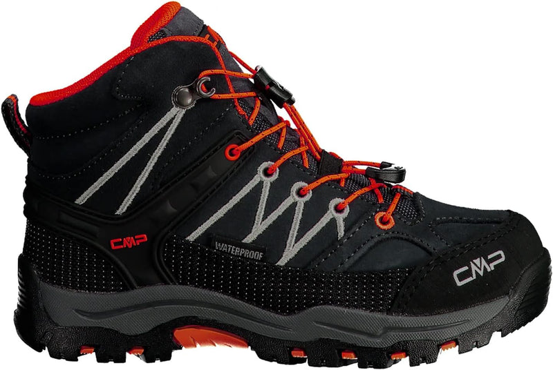 CMP Kids Rigel Mid Trekking Shoes Wp Wanderschuhe 35 EU 47ug Antracite Flash Orange, 35 EU 47ug Antr