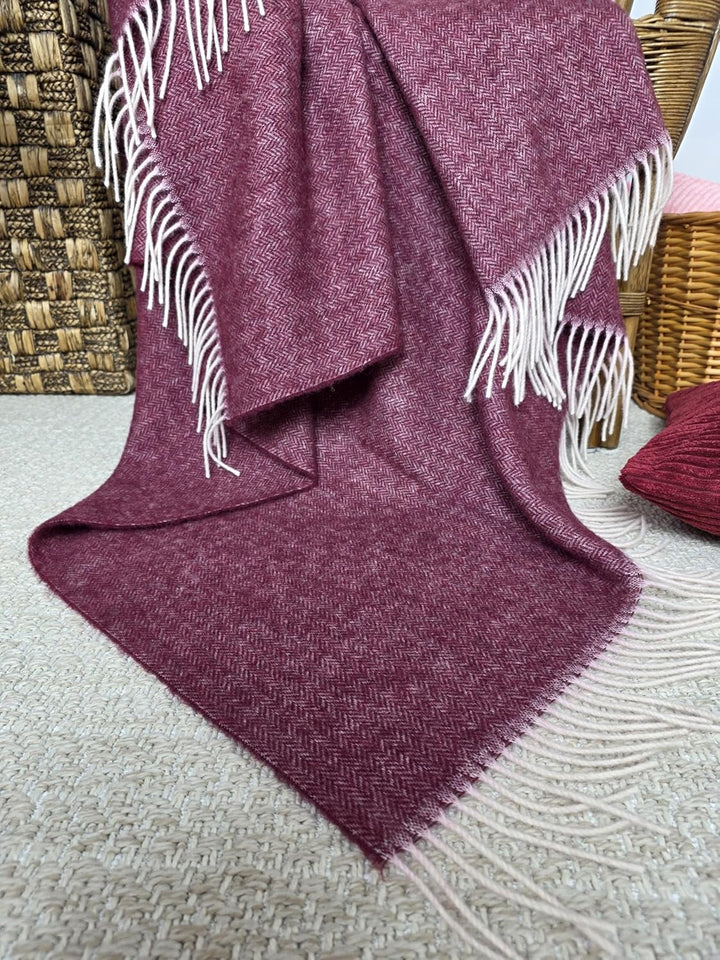 Wolldecke 100% Schurwolle Wohndecke in versch. Farben Tagesdecke Schurwolldecke Woll-Plaid 140 x 200