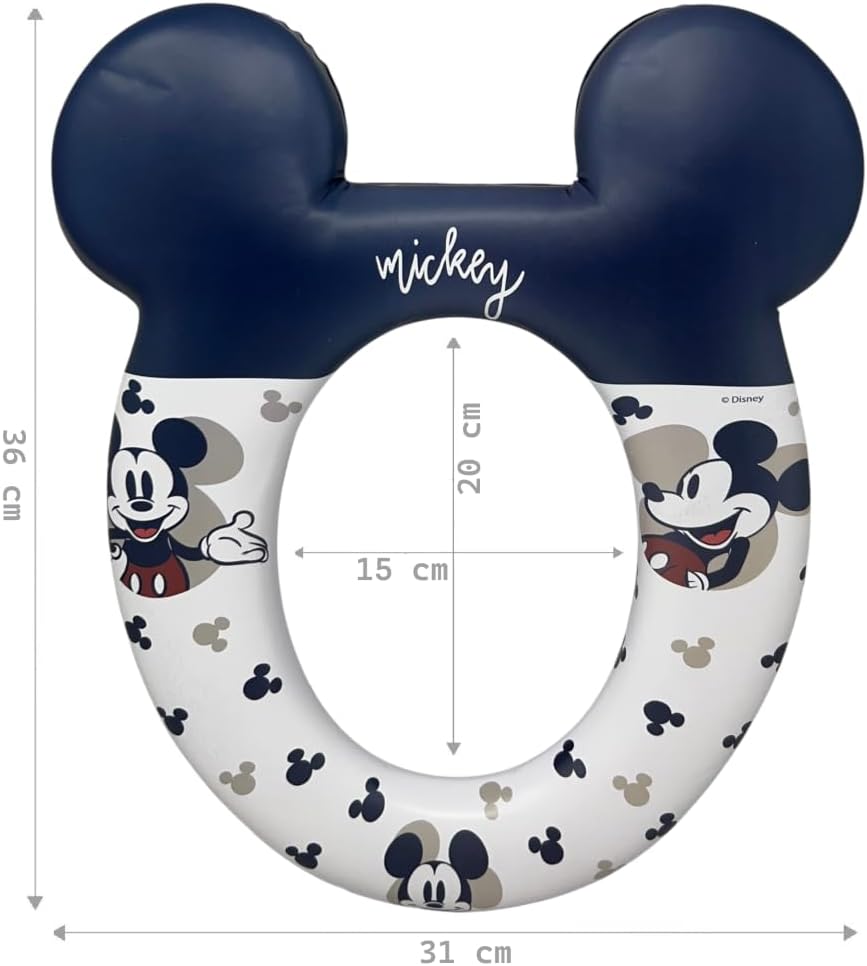 Toilettensitz Mickey für Kinder, ergonomischer Sitz, universell, 36 x 31 cm, rutschfester Wasseradap