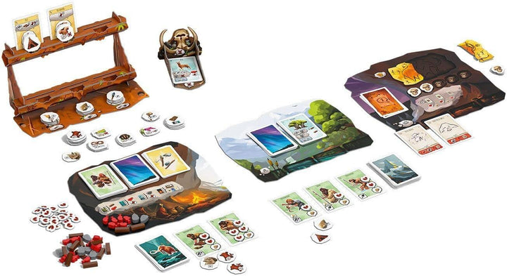 Hans im Glück, Paleo, Grundspiel, Kennerspiel des Jahres 2021, Brettspiel, 2-4 Spieler, Ab 10+ Jahre