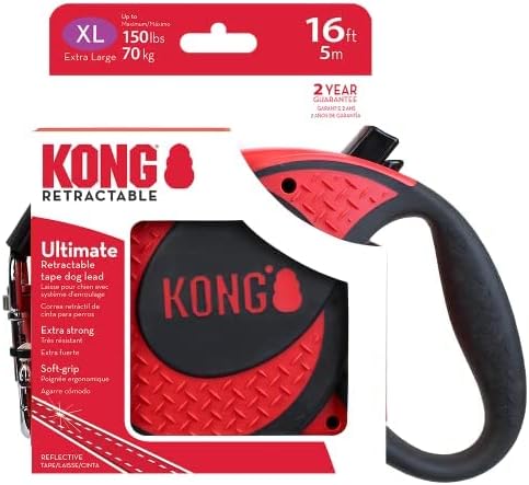 KONG ausrollbare Hundeleine in 5m Länge I Für sehr grosse &amp; starke Hunde bis 70kg I Grösse XL I Hoch
