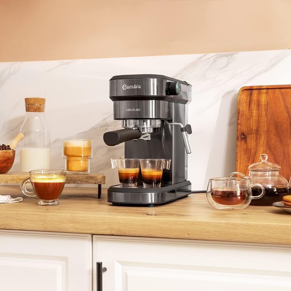 Cecotec Express Cafelizzia 890 Gray Espressos und Cappuccino, 1350 W, Thermoblock-System, 20 Bar, Au