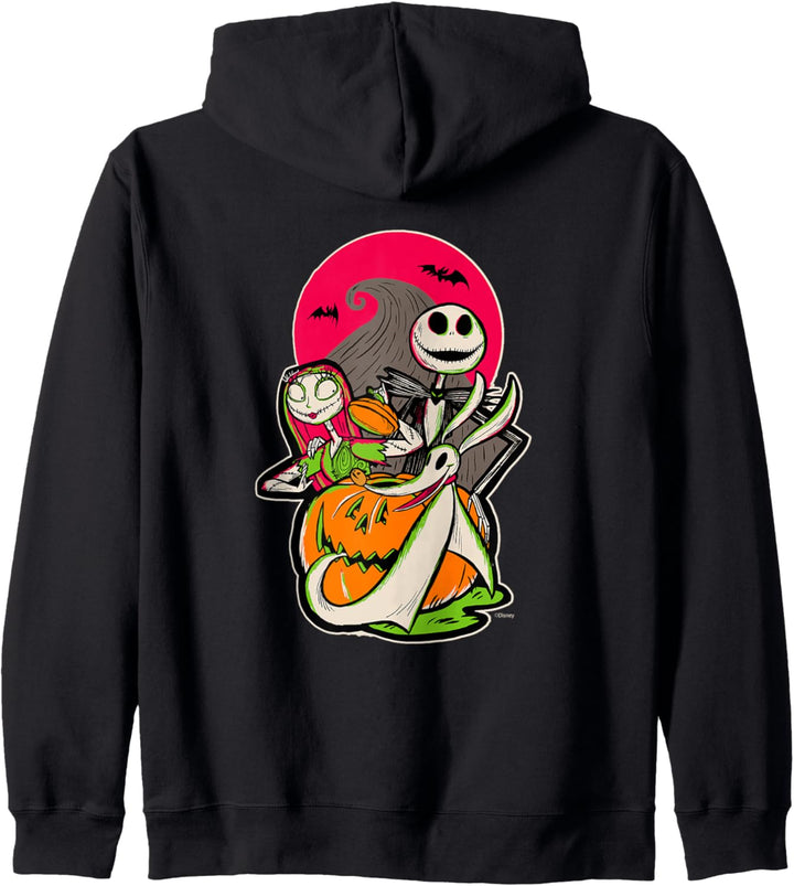 Disney 100 Nightmare Before Christmas Halloween Jack & Sally Kapuzenjacke