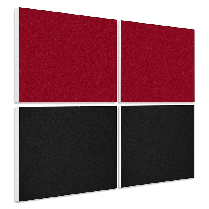 platino24 Schallabsorber COLORE aus Basotec G+ I Akustikpaneele mit Akustikfilz I 4 Wand-Paneele in