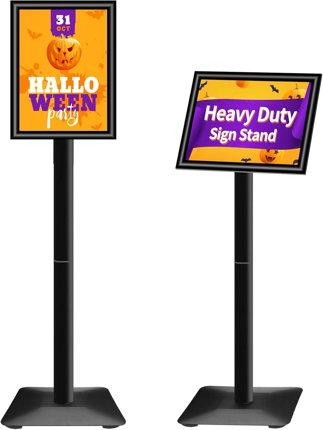 VAIIGO Heavy Duty Sign Holder Poster Stand, Adjustable Menu Display Stand Floor Standing Sign Holder