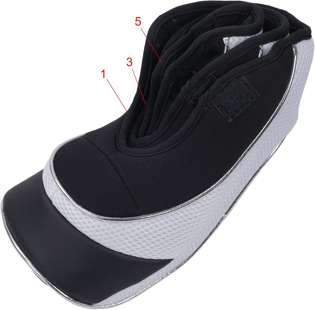 Andux Golf Schlägerkopfhüllen Holzkopfhüllen 460CC Driver Haken & Schlaufe 3 Stück Schwarz/Weiss, Sc