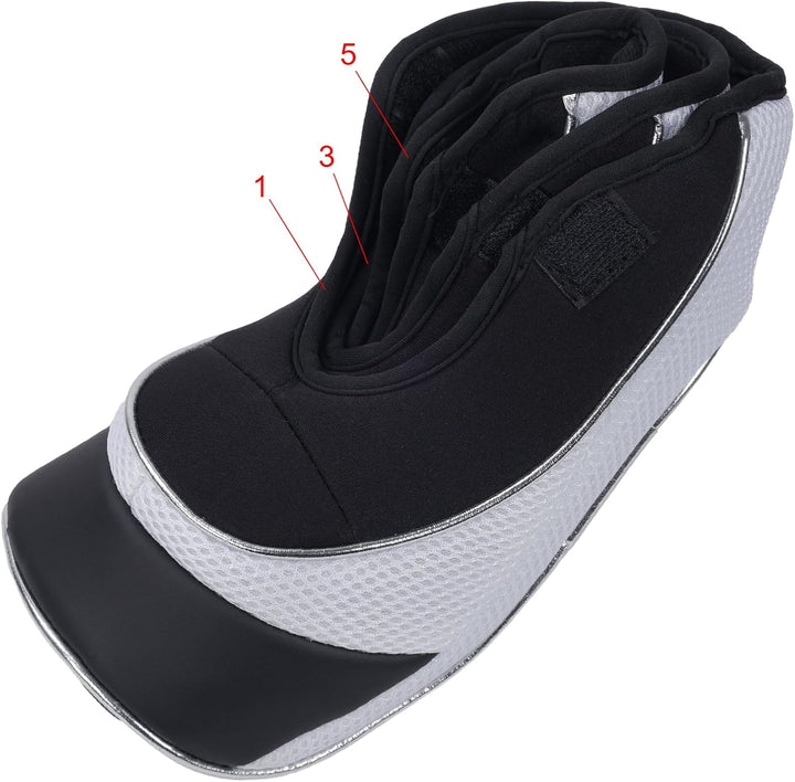 Andux Golf Schlägerkopfhüllen Holzkopfhüllen 460CC Driver Haken & Schlaufe 3 Stück Schwarz/Weiss, Sc