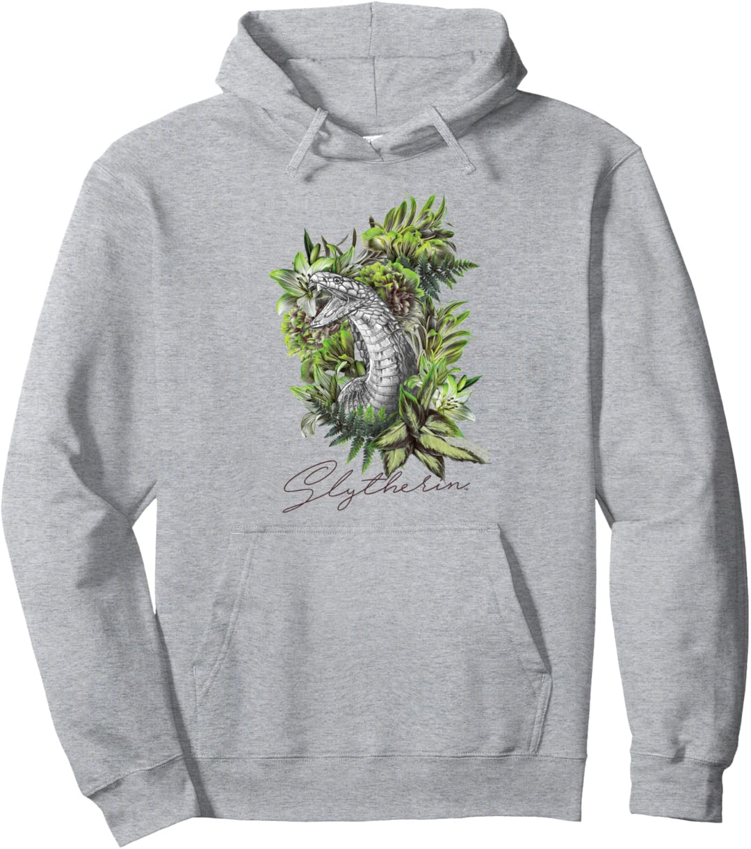 Harry Potter Slytherin Floral Snake Mascot Pullover Hoodie