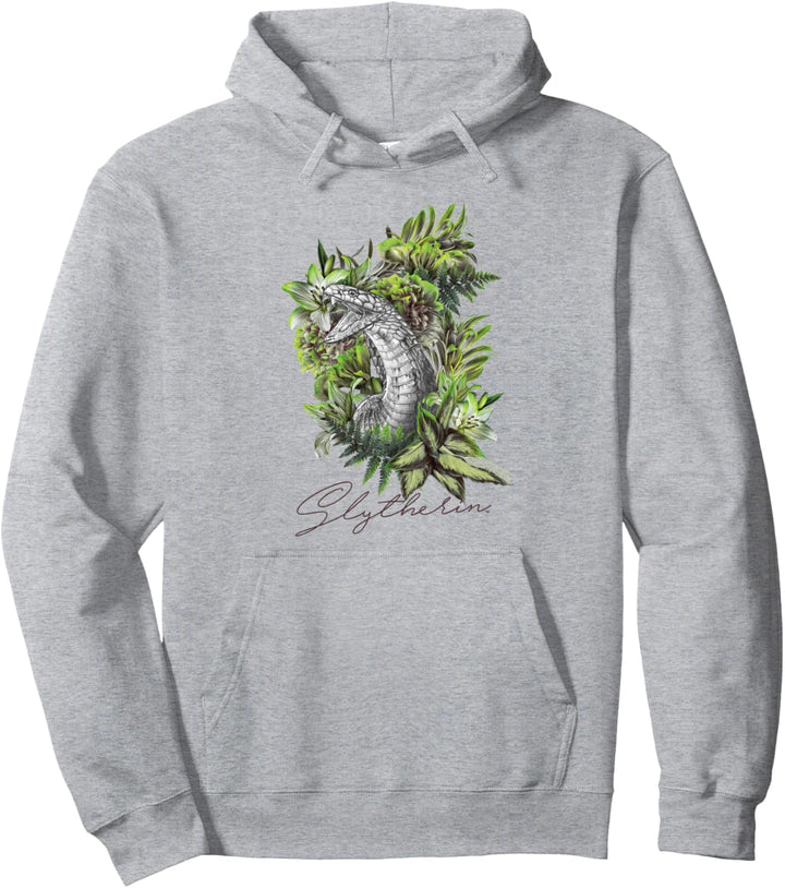 Harry Potter Slytherin Floral Snake Mascot Pullover Hoodie