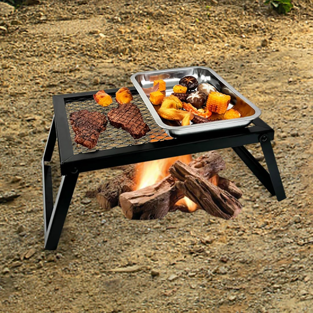 Klappbare Grilltische - Campingtische Mit Netzplatten, Tragbare Picknicktische, Metalltische, Grillt