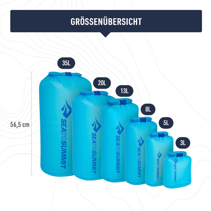 Sea to Summit - Ultra-SIL Dry Bag S 5L - wasserdichte Aufbewahrung - Rollverschluss &amp; Patentierte Fi