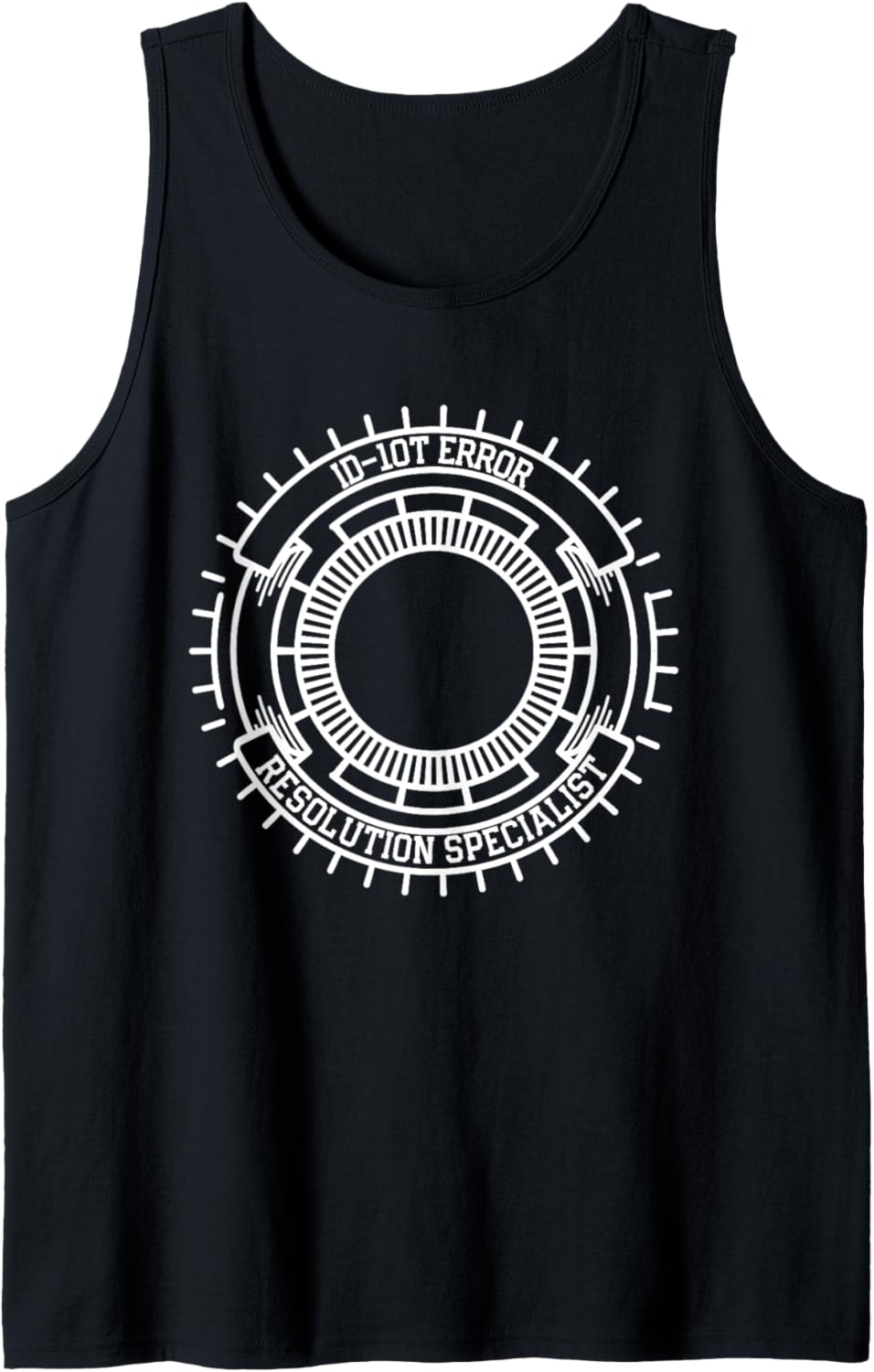 Funny Tech Support IT ID-10T Error Resolution Specialist Tank Top