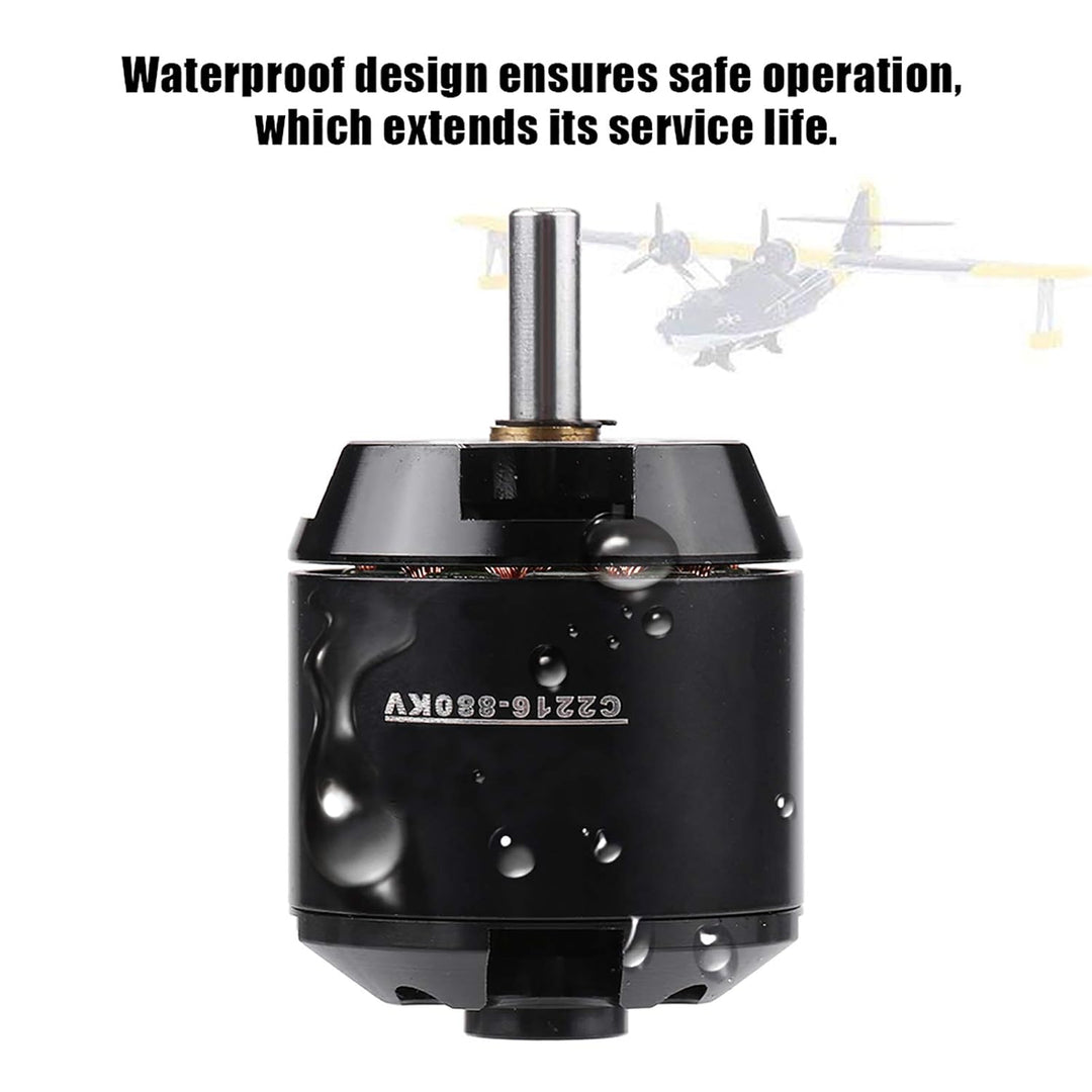 Dilwe RC-Motor, 2216 880KV-Motor für RC-Flugzeug-Fernbedienung mit Fernbedienung