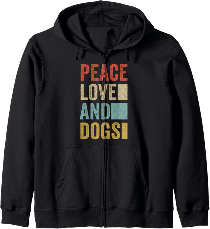 Frieden, Liebe und Hunde Kapuzenjacke