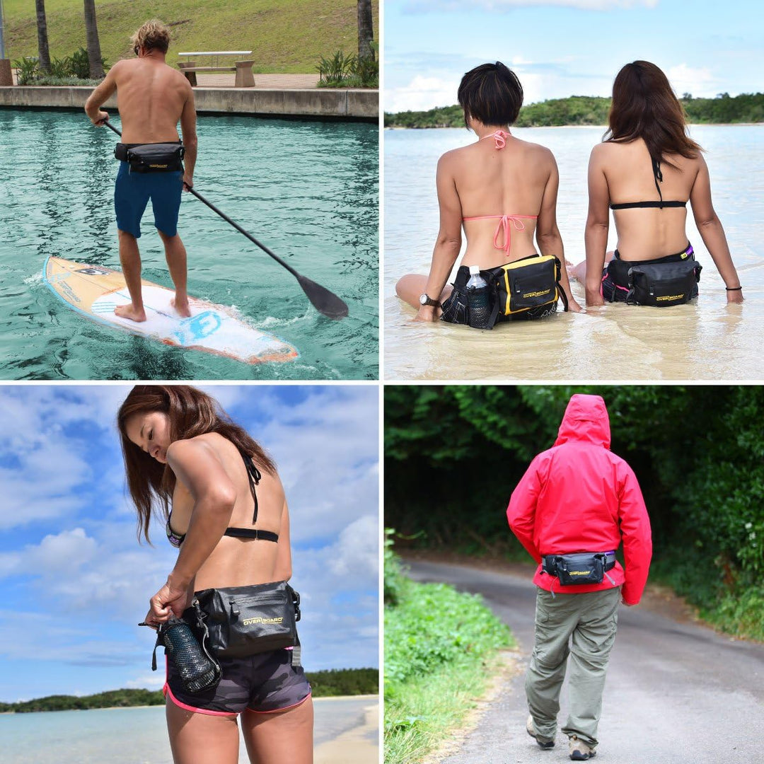 Overboard Wasserdichte Hüft Tasche Schwarz, Schwarz