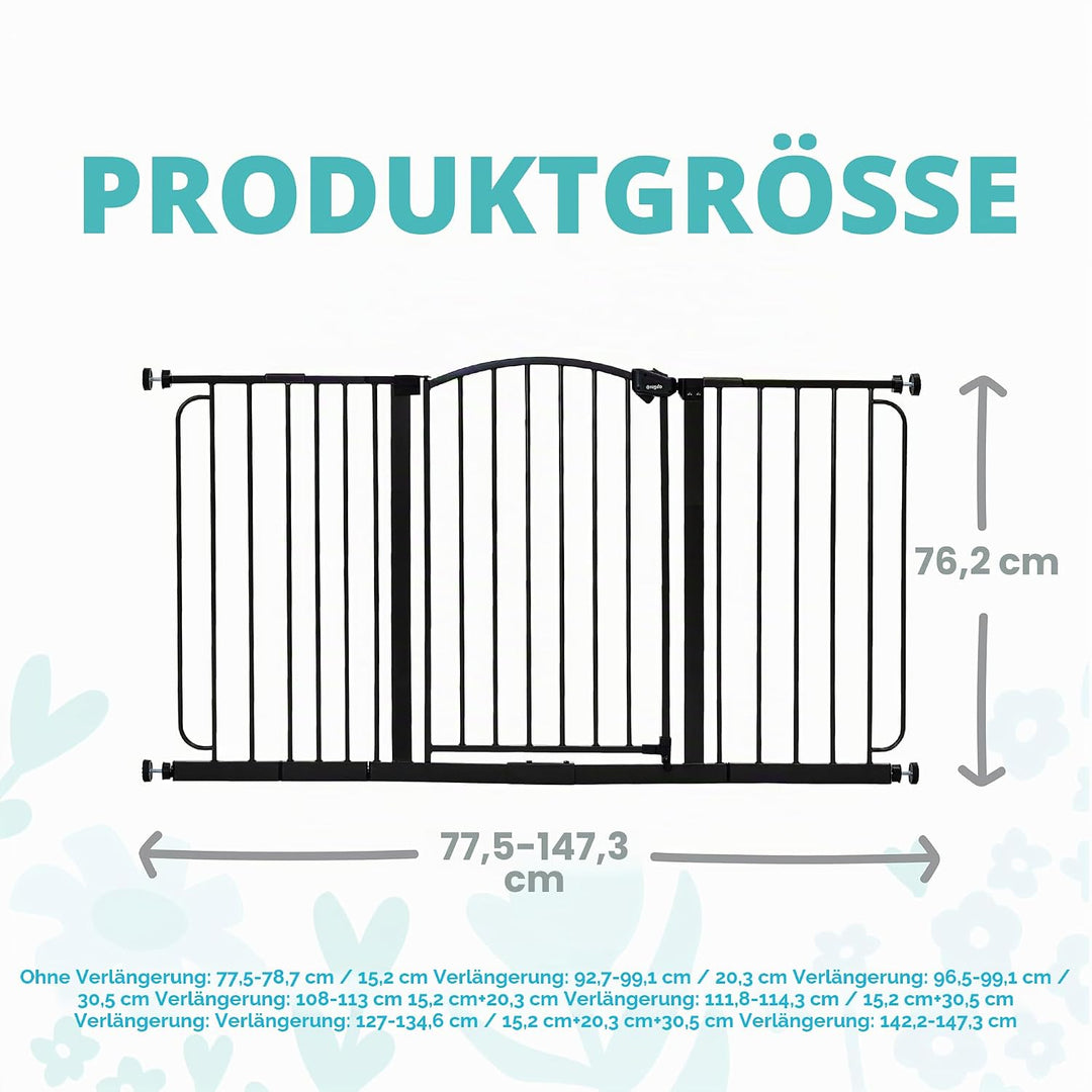 Regalo Arched Decore Easy Step Extra Wide Baby Gate