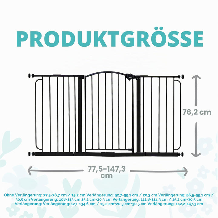 Regalo Arched Decore Easy Step Extra Wide Baby Gate