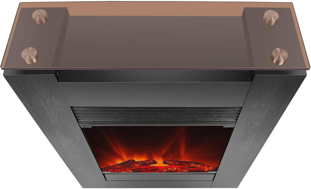 Elektrokamin Tessin von El Fuego® Farbe Schwarz Kaminofen Dekokamin AY 627