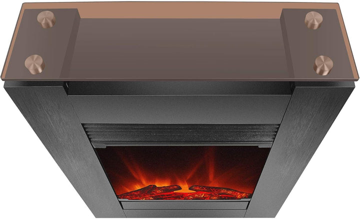 Elektrokamin Tessin von El Fuego® Farbe Schwarz Kaminofen Dekokamin AY 627