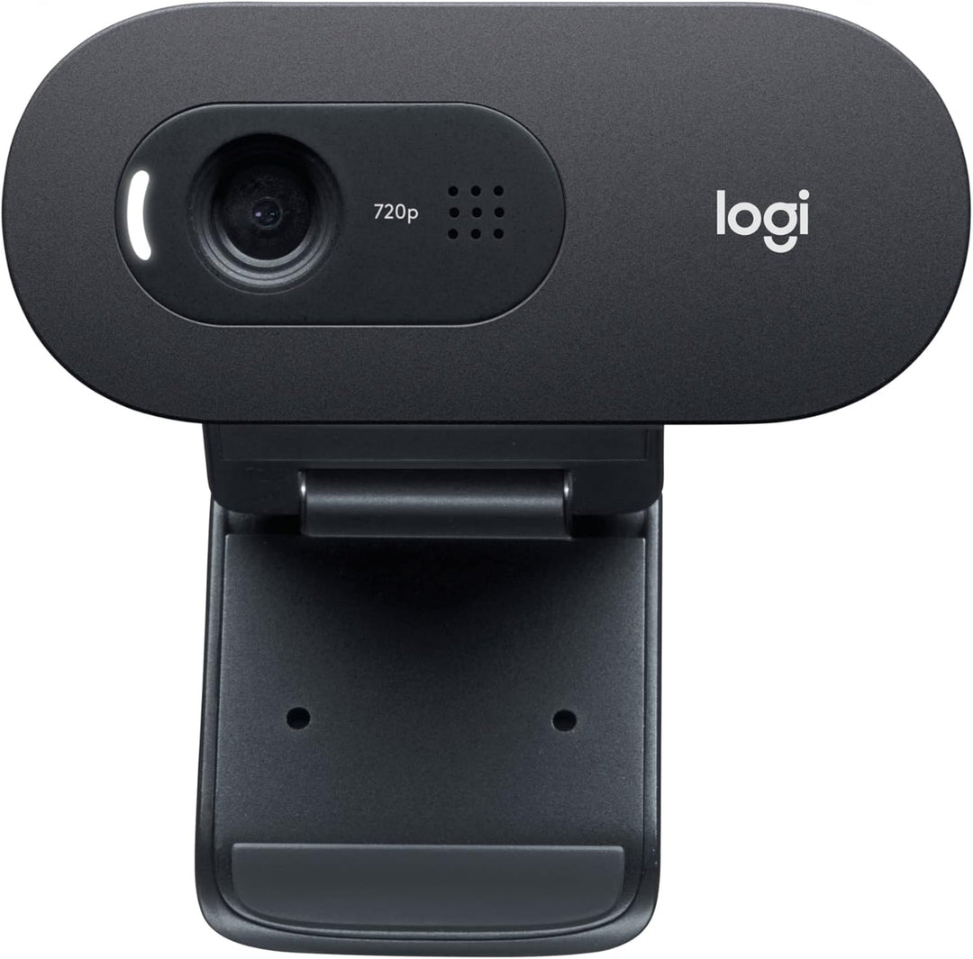 Logitech C505 HD Webcam, 720p externe USB Kamera für den Computer-Bildschirm mit Langstreckenmikrofo