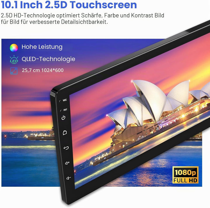 Inefala Autoradio für Peugeot 107/Toyota Aygo/Citroen C1 2004-2014, 2G+64G Android 15, Wireless Carp