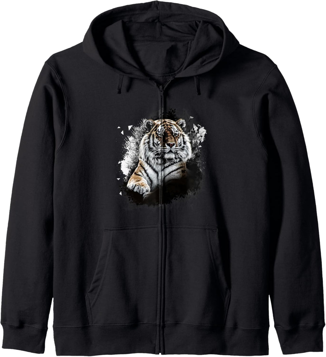 Realistischer Tiger Tier Geburtstag Geschenk Kapuzenjacke