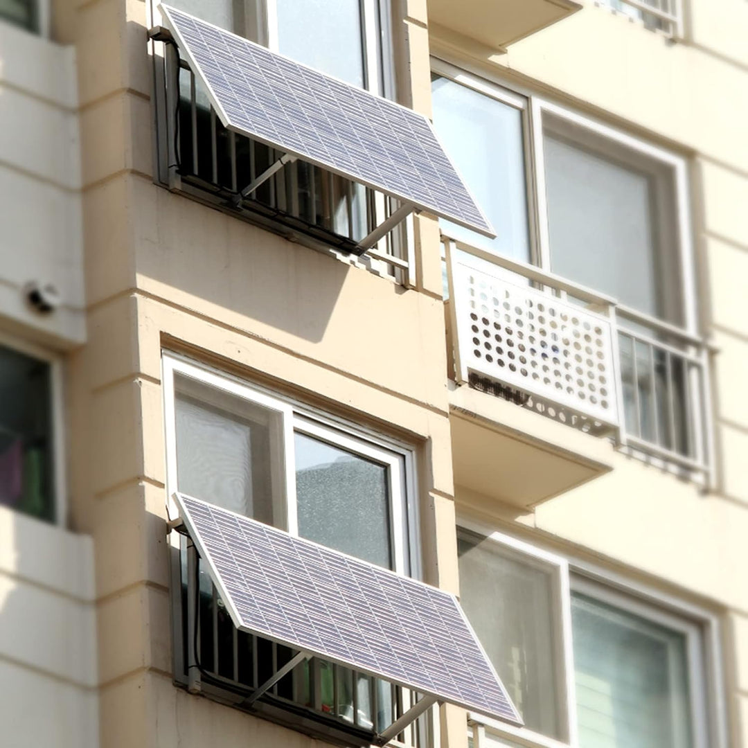enjoy solar Aluminium verstellbare Halterung mit Neigungswinkel 10° -30° für Solarpanel Solarmodul,