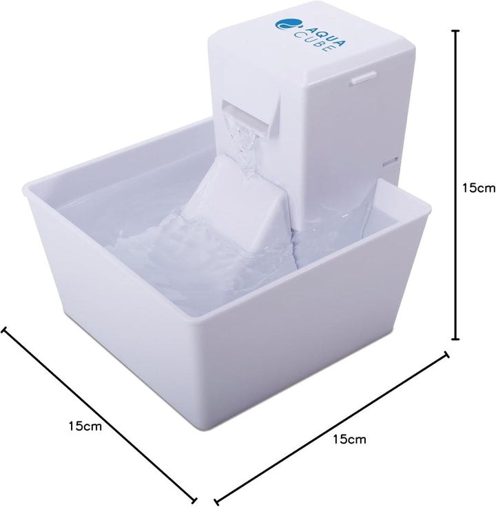 PetSafe Cube Aqua automatischer Trinkbrunnen, Wasserspender für kleine Hunde und Katzen, Mit Aktivko