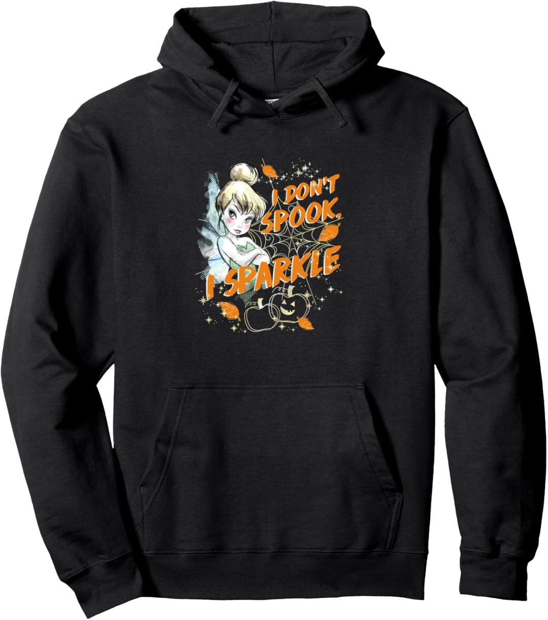 Disney Peter Pan Tinkerbell Halloween I Don't Spook Sparkle Pullover Hoodie